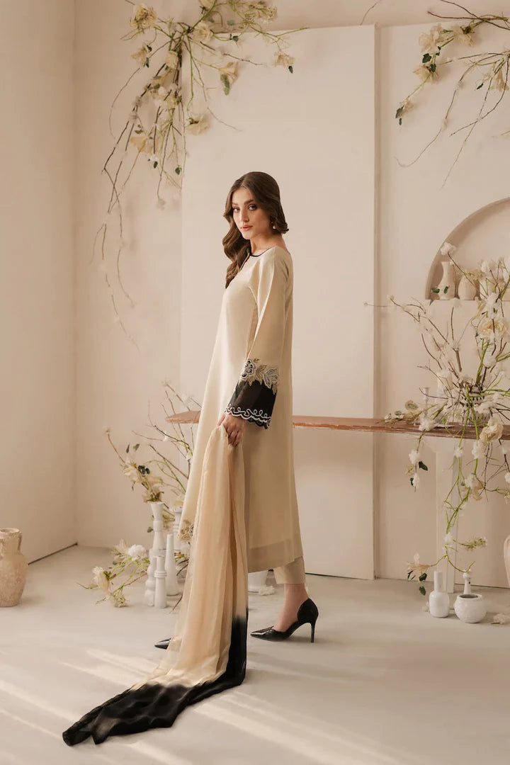 Grace S1021-Embroidered 3pc Lawn dress with Embroidered Chiffon Dupatta